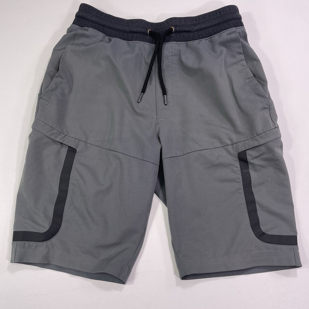 Under Armour Cargo Shorts Men's Small Gray Lightweight Adjustable Athletic 26x9